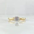 Anillo Solitario Cetro 1.8gr / T7 / Circon Blanco Oro Amarillo 18K