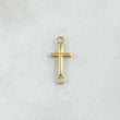 Herraje Cruz 0.2gr / 1.7cm / Lisa Oro Amarillo 18K ©
