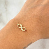 Charm 0.8gr / 1.8cm / White Zircons Yellow Gold 18K