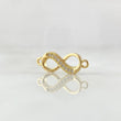 Charm 0.8gr / 1.8cm / White Zircons Yellow Gold 18K