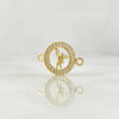 Charm San Miguel Arcangel 1.05gr / 1.7cm / White Zircons Yellow Gold 18K