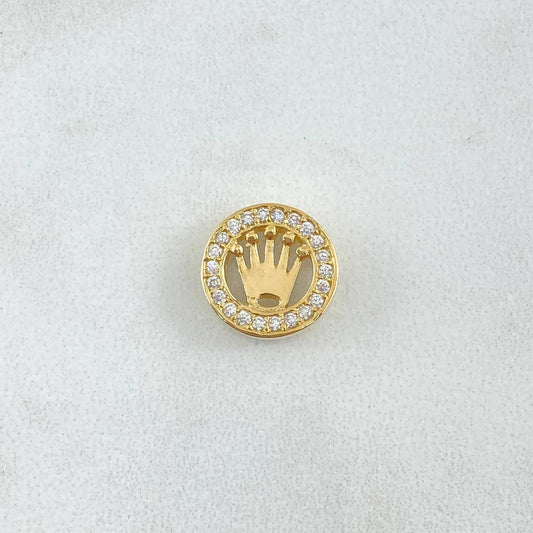 Herraje Tambor Corona Tupido 1.7g / 1/2 in Oro Amarillo 18K