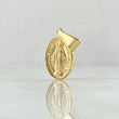 Pendant Miraculous Virgin 1.2gr / 3cm / Yellow Gold 18K ©