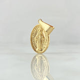 Pendant Miraculous Virgin 1.2gr / 3cm / Yellow Gold 18K ©