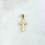 Dije Cruz 0.5gr / 2.3cm / Lisa Oro Amarillo 18K