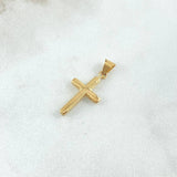 Dije Cruz 0.45gr / 2.3cm / Lisa Oro Amarillo 18K