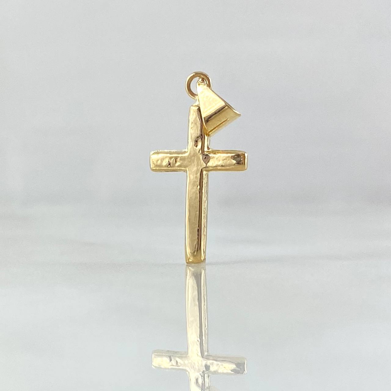 Dije Cruz 0.5gr / 2.3cm / Lisa Oro Amarillo 18K