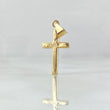 Dije Cruz 0.5gr / 2.3cm / Lisa Oro Amarillo 18K