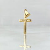 Dije Cruz 0.45gr / 2.3cm / Lisa Oro Amarillo 18K