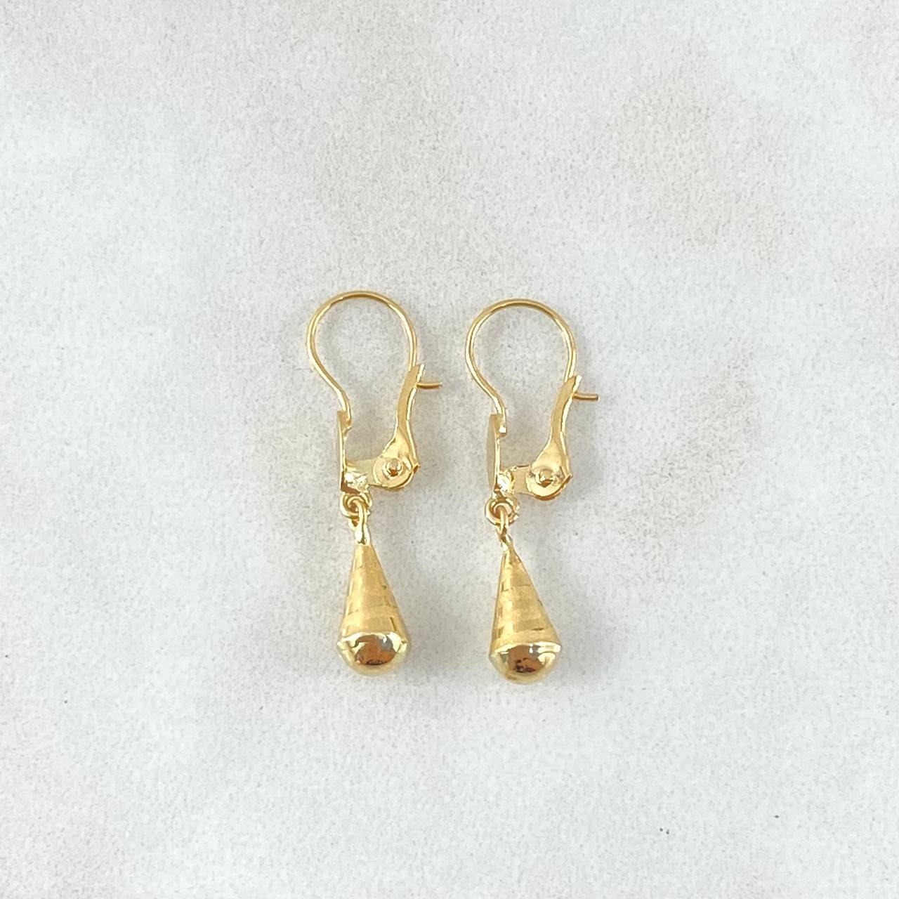 Hoop Earrings Tears 0.7gr / 2.3cm / Yellow Gold 18K ©