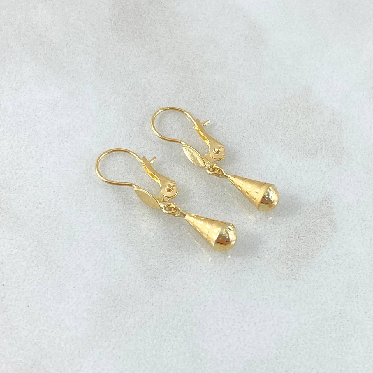 Candongas Lagrimas 0.55gr / 2.3cm / Oro Amarillo 18K *