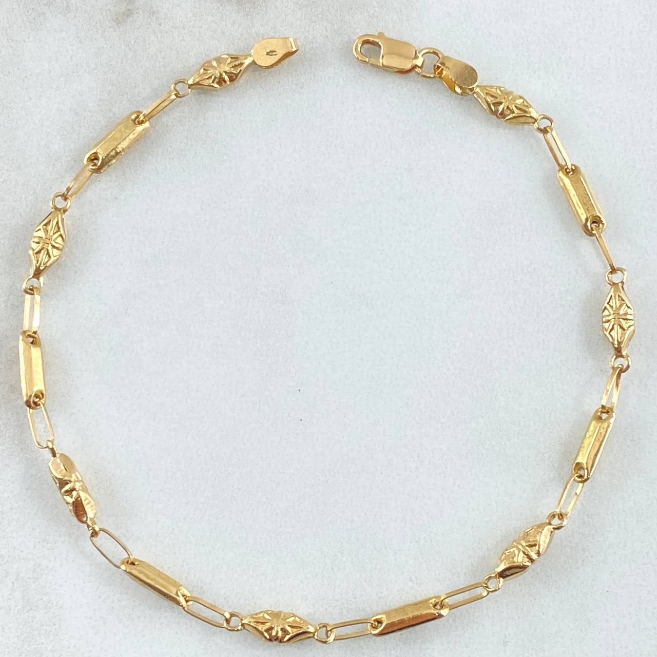 Bracelet Combined 2.6gr / 20cm-Yellow Gold 18K ©