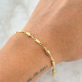 Bracelet Combined 2.6gr / 20cm-Yellow Gold 18K ©