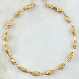 Pulso Rustico GC Rombo diamandato 3.25gr / 20cm-Oro Amarillo 18K