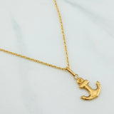Rope Chain Set + Anchor Pendant / 1.85gr / 23 1/2 in 18K Yellow Gold