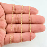 Rope Chain Set + Cross Pendant / 1.6gr / 23 1/2 in 18K Yellow Gold
