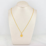 Set Rope Chain + Pendant Crown / 1.75gr / 23 1/2 in Yellow Gold 18K