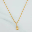 Set Rope Chain + Pendant Angel / 1.25gr / 19 3/4 in Yellow Gold 18K