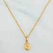 Set Rope Chain + Pendant Virgen Del Carmen / 1.4gr / 19 1/2 in Yellow Gold 18K
