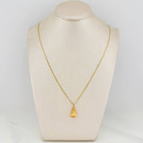 Set Flat Mariner Chain + Money Bag Pendant / 2.1gr / 19 3/4 in Three-Tone 18K Gold