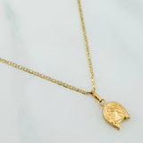 Set Flat Mariner Chain + Horse Shoe Pendant / 2.15gr / 19 3/4 in Three Golds 18K