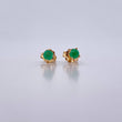 Topos Cuatro Garras 1gr / Esmeralda 50 Pts Oro Amarillo 18K (Joya) &