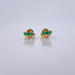 Topos Linea 0.75gr / Esmeralda 14 Pts Oro Amarillo 18K (Joya) &
