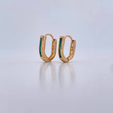 Candongas Bicel 2.65gr / Esmeralda 40 Pts Oro Amarillo 18K (Joya) &