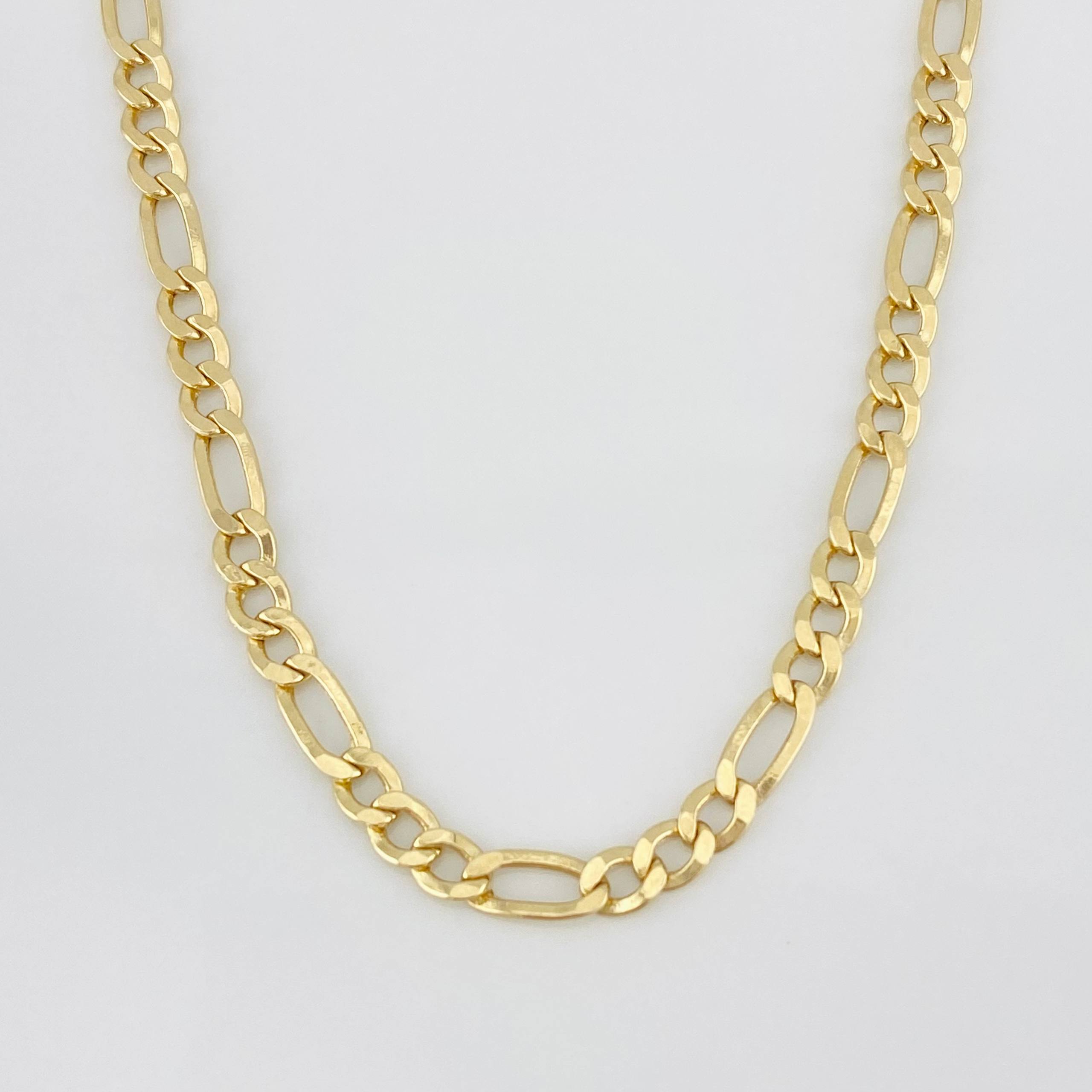 Figaro Chain 8.95g / 24 in / 4.03mm Yellow Gold 18K