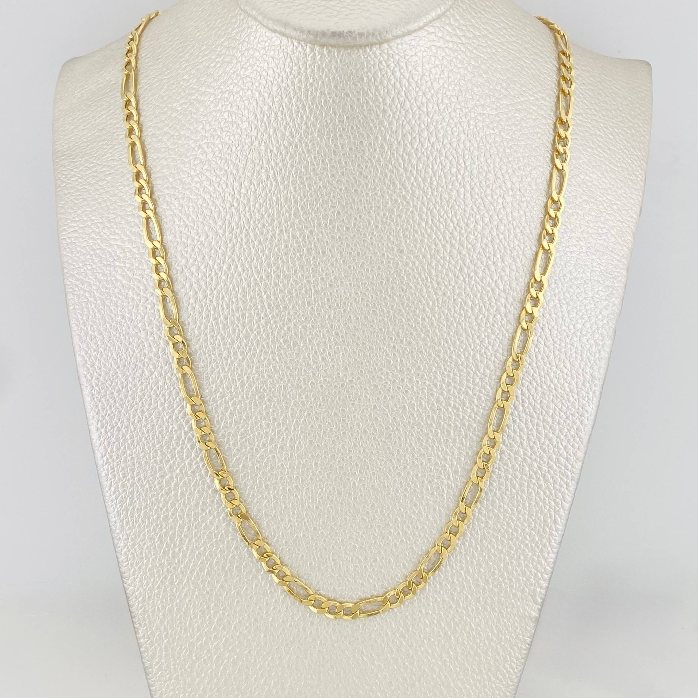 Figaro Chain 8.95g / 24 in / 4.03mm Yellow Gold 18K