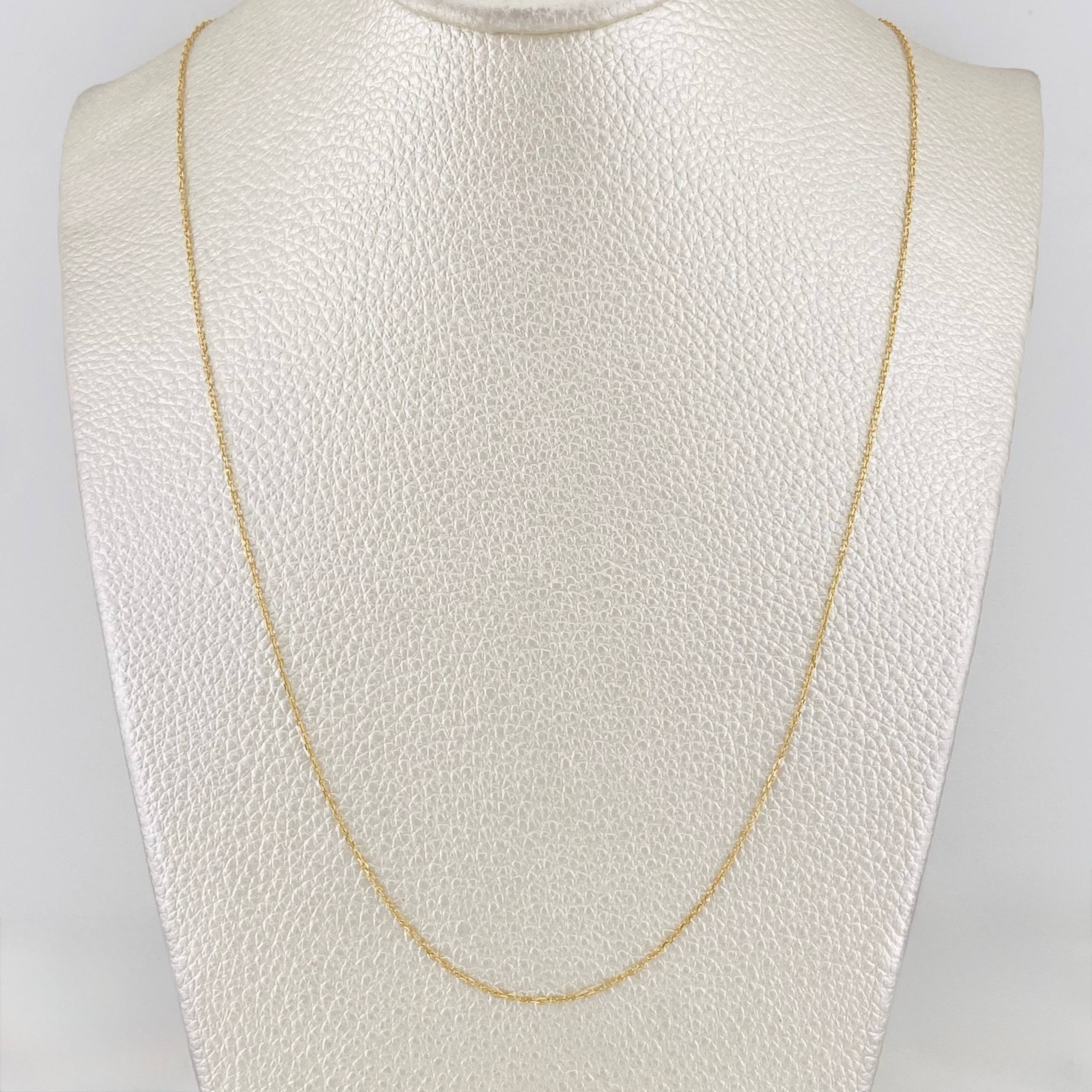Cadena Aro Seguido 1.3g / 45cm / 0.82mm Oro Amarillo 18K