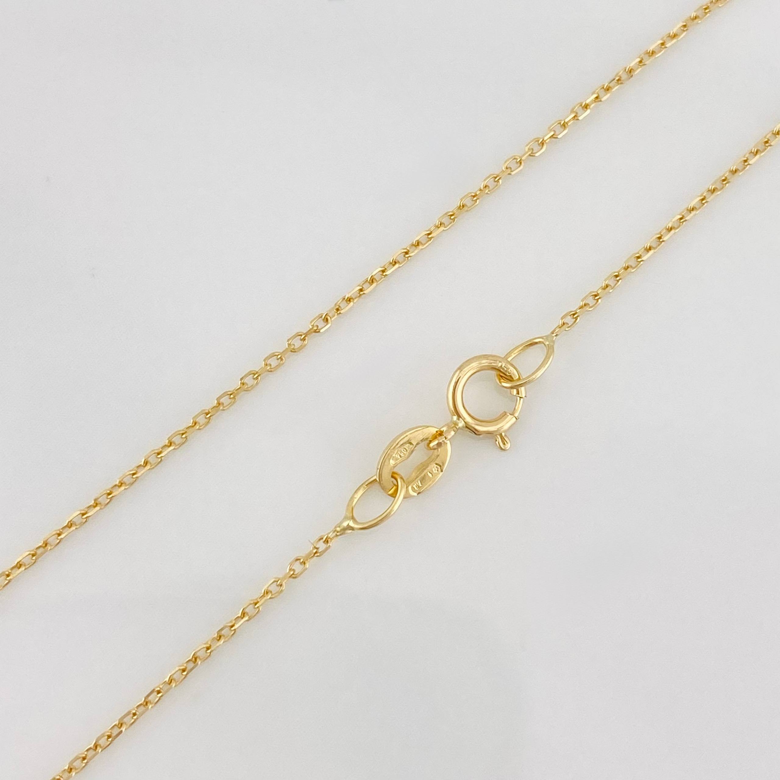 Cadena Aro Seguido 1.3g / 45cm / 0.82mm Oro Amarillo 18K