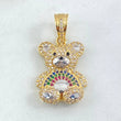 Rainbow Bear Pendant 4.9gr / 3cm / 18K Gold