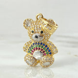 Rainbow Bear Pendant 4.9gr / 3cm / 18K Gold