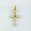 Bubble Cross Pendant 1.05gr / 2.5cm / 18K Gold