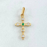 Bubble Cross Pendant 1.05gr / 2.5cm / 18K Gold