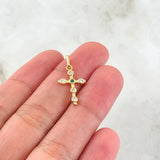 Bubble Cross Pendant 1.05gr / 2.5cm / 18K Gold