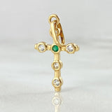 Bubble Cross Pendant 1.05gr / 2.5cm / 18K Gold