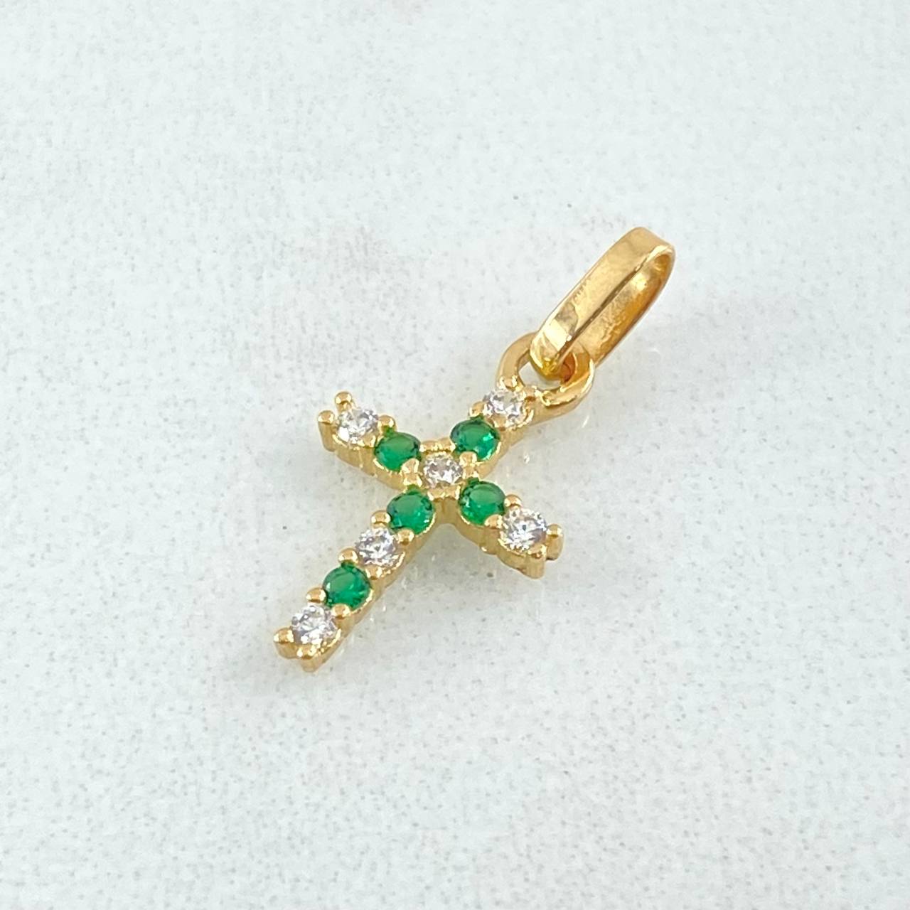Pendant Dense Cross 0.65gr / 2cm / 18K Gold