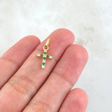 Pendant Dense Cross 0.65gr / 2cm / 18K Gold