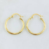 Candongas Lui 1.25gr / 1 in / Oro Amarillo 18K