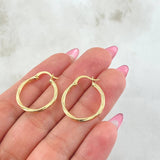 Candongas Lui 1.25gr / 1 in / Oro Amarillo 18K
