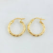 Hoop Earrings Mary 1.2gr / 3/4 in / Yellow Gold 18K