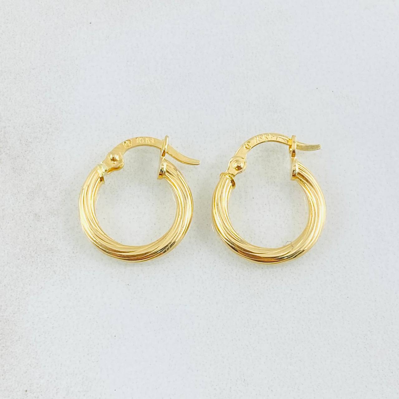 Candongas Lore 1gr / 1/2 in / Oro Amarillo 18K