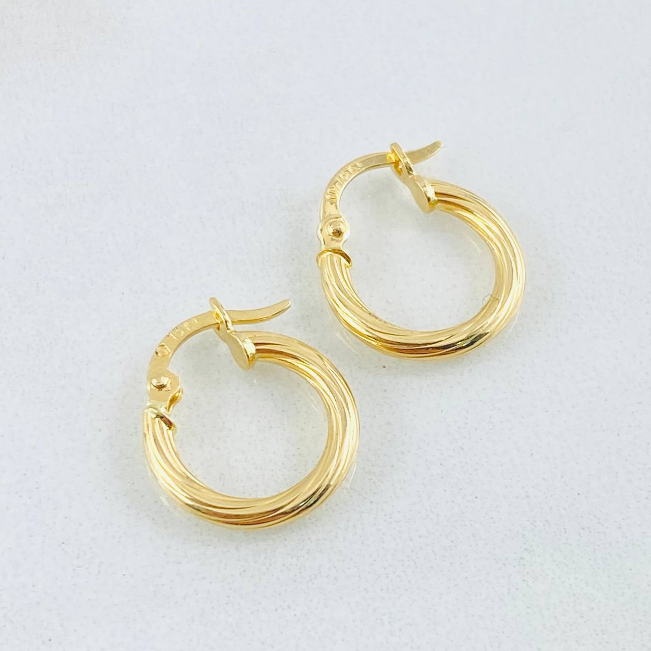 Candongas Lore 1gr / 1/2 in / Oro Amarillo 18K