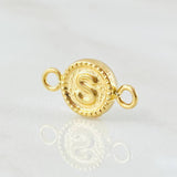 Herraje Letra S 0.45gr / 1/2 in / Oro Amarillo 18K