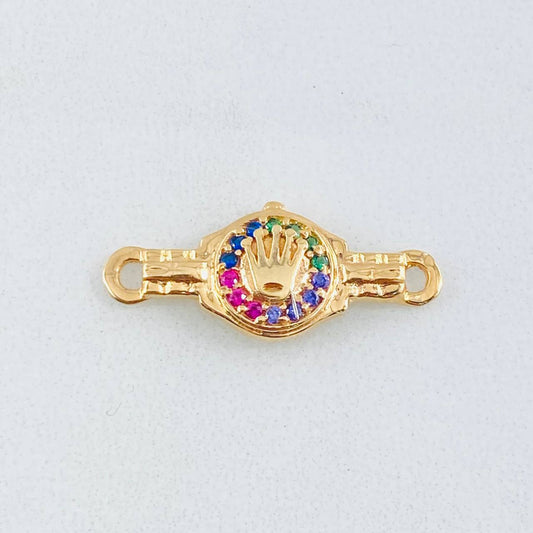 Herraje Correa Corona 1.2gr / 3/4 in / Oro Amarillo 18K