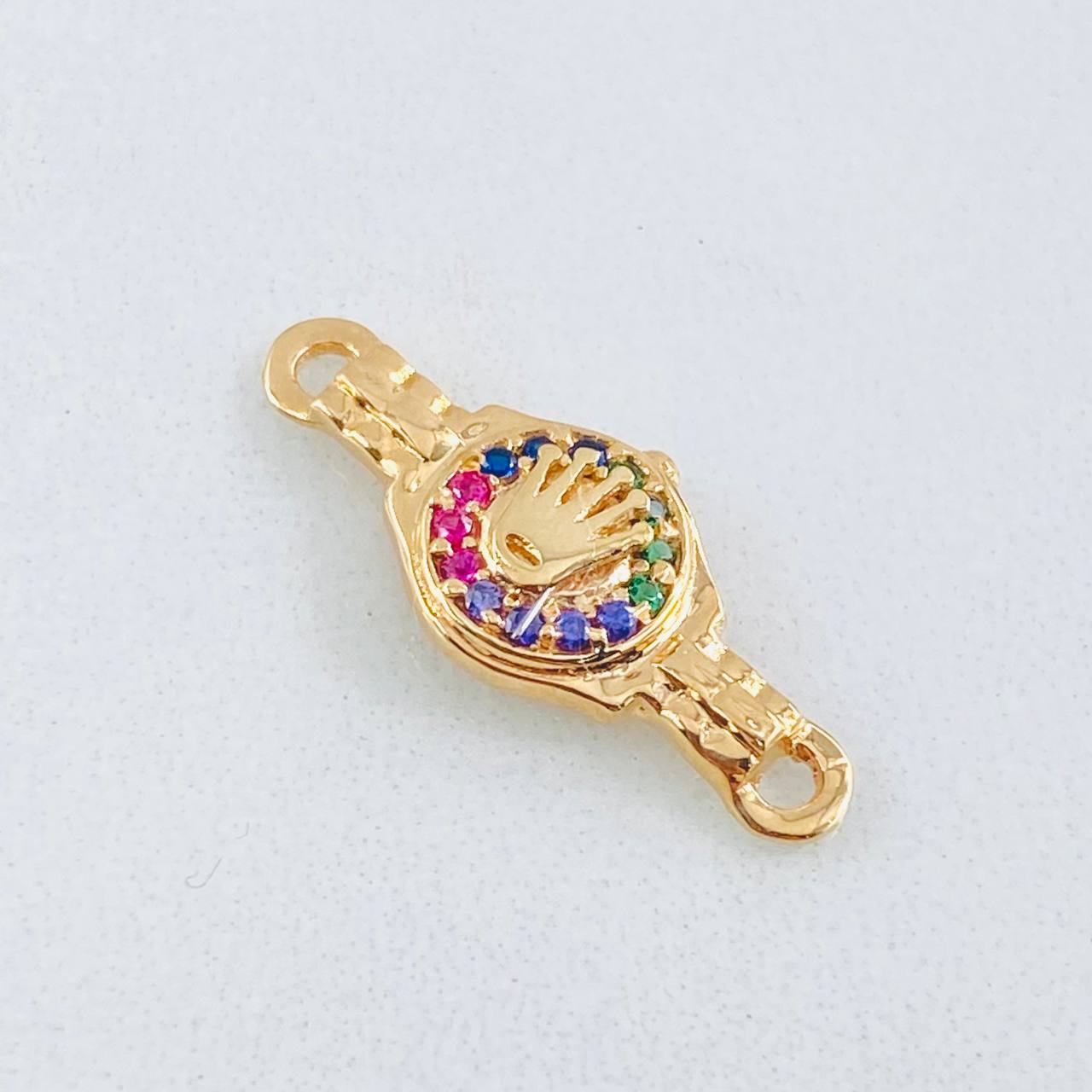 Herraje Correa Corona 1.2gr / 3/4 in / Oro Amarillo 18K