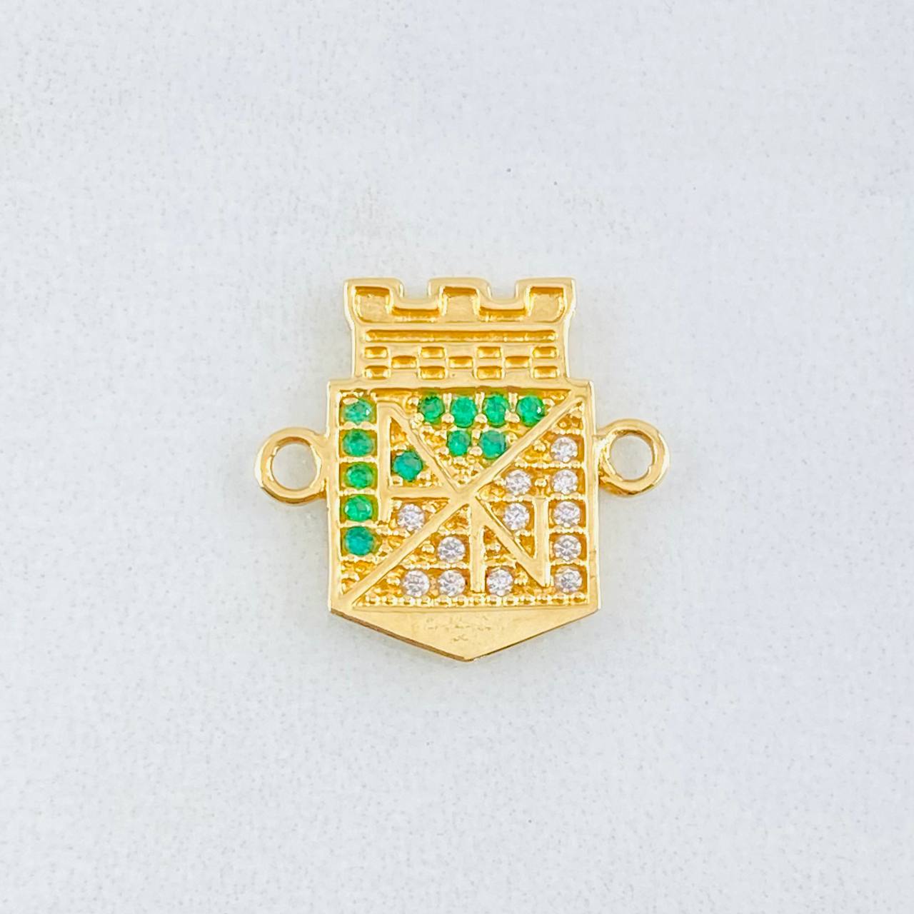 Herraje Atletico Nacional 2.2gr / 1/2 in / Oro Amarillo 18K