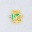 Herraje Atletico Nacional 2.2gr / 1/2 in / Oro Amarillo 18K